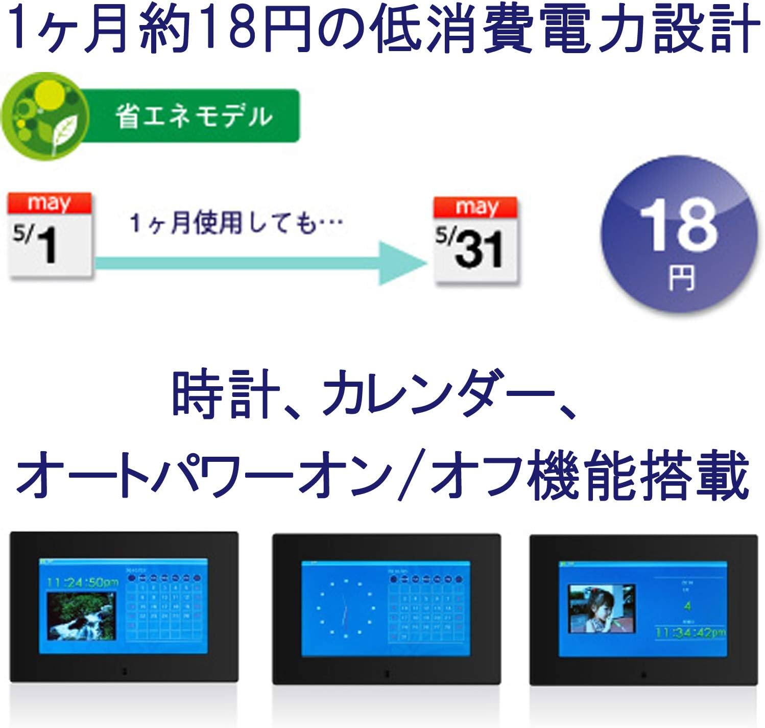 Amazon グリーンハウス デジタル フォトフレーム 7型 ワイド液晶 高精細 800 480pixel ホワイト Gh Df7v Wh グリーンハウス デジタルフォトフレーム