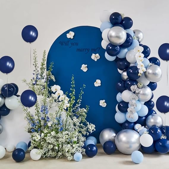 Navy Blue Balloons 50 Pack 12 inch Blue Party Balloons Strong Thick latex Helium Balloons for Graduate Birthday Kids Party Weddings Baby Shower Events Decorations