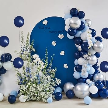 Navy Blue Balloons 50 Pack 12 inch Blue Party Balloons Strong Thick latex Helium Balloons for Graduate Birthday Kids Party Weddings Baby Shower Events Decorations