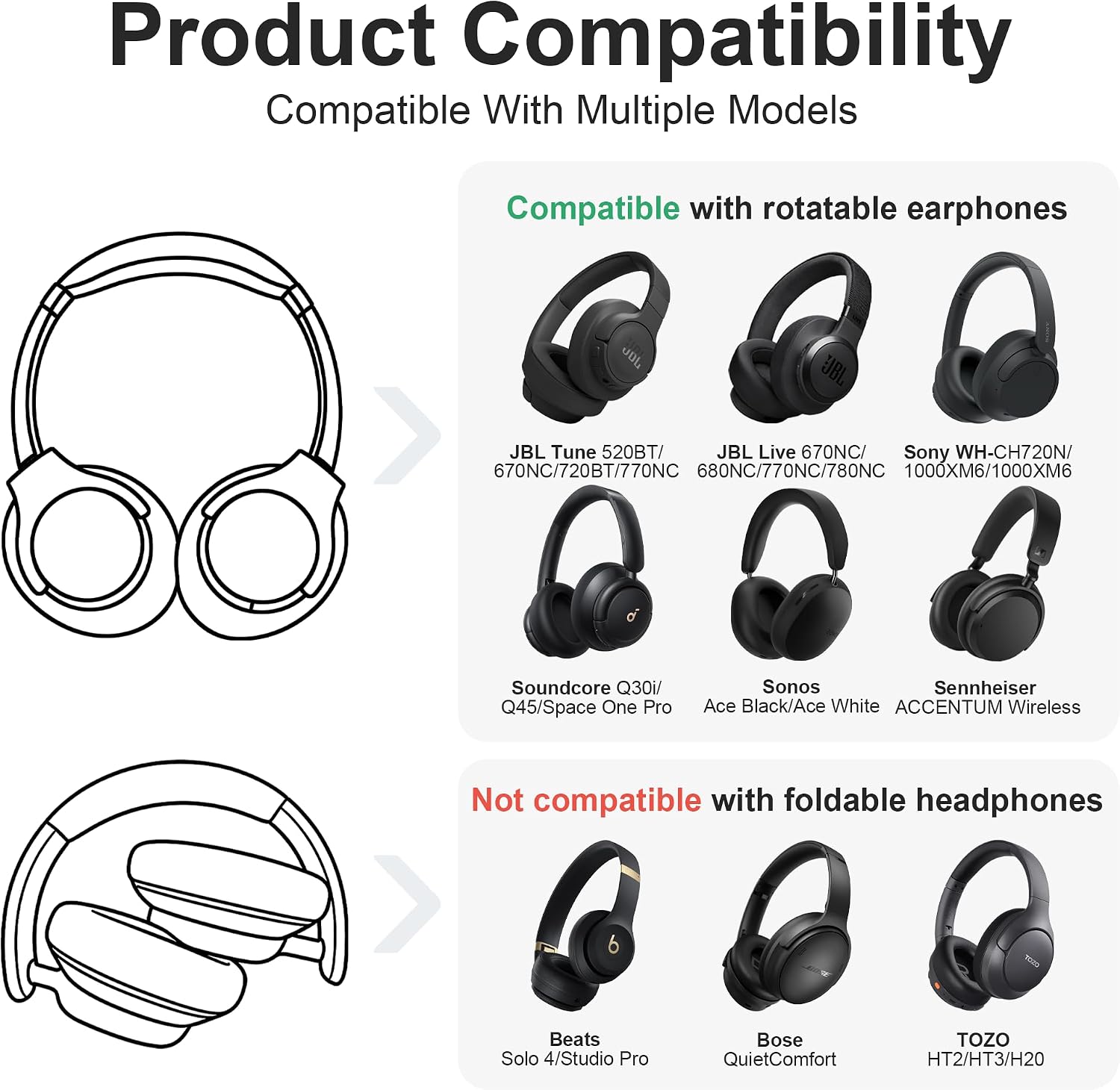 Leayjeen Headphones Case for Soundcore Q20i Headphone - Pink image 2