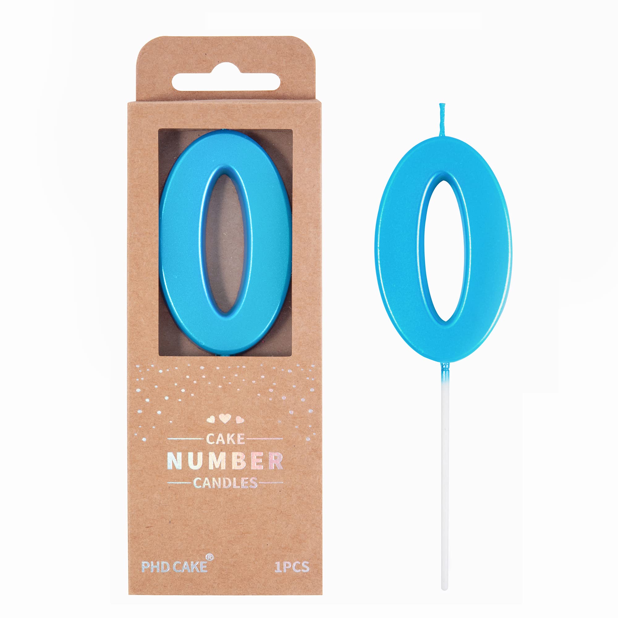 Black Birthday Candles - 2 Number Cake Toppers -22