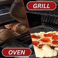Vista 6 de ThermiChef 14" by 14" Pizza Steel (1/4" Thickness) - Multipurpose Cooking Steel for Ovens & Grills - Made in the USA
