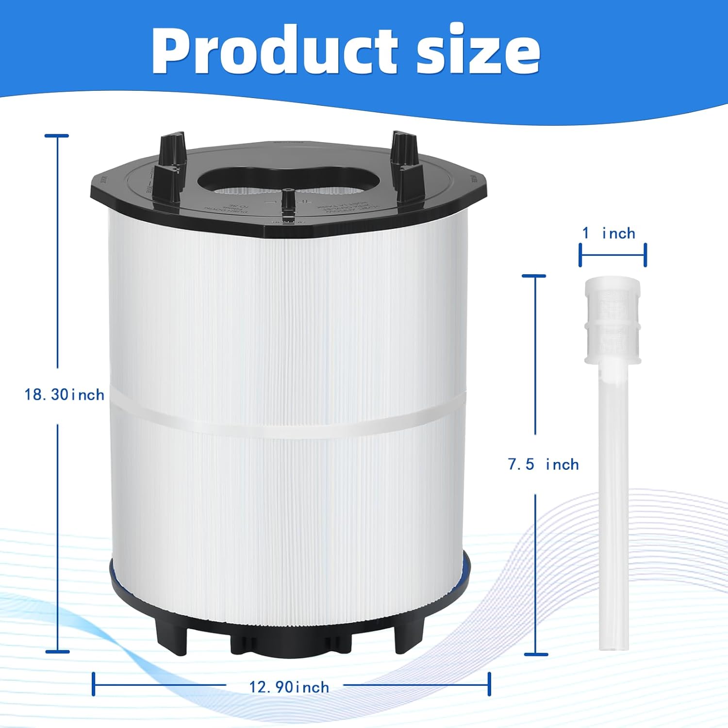 27002-0100S Pool Filter Cartridges, Replacement for pentair sta-rite 27002-0100S Pool Filter System 2 Modular Media Pool and Spa PLM100 D.E. Filter, 100 sq.ft D.E. Filter with Air Bleed Assembly - Image 2