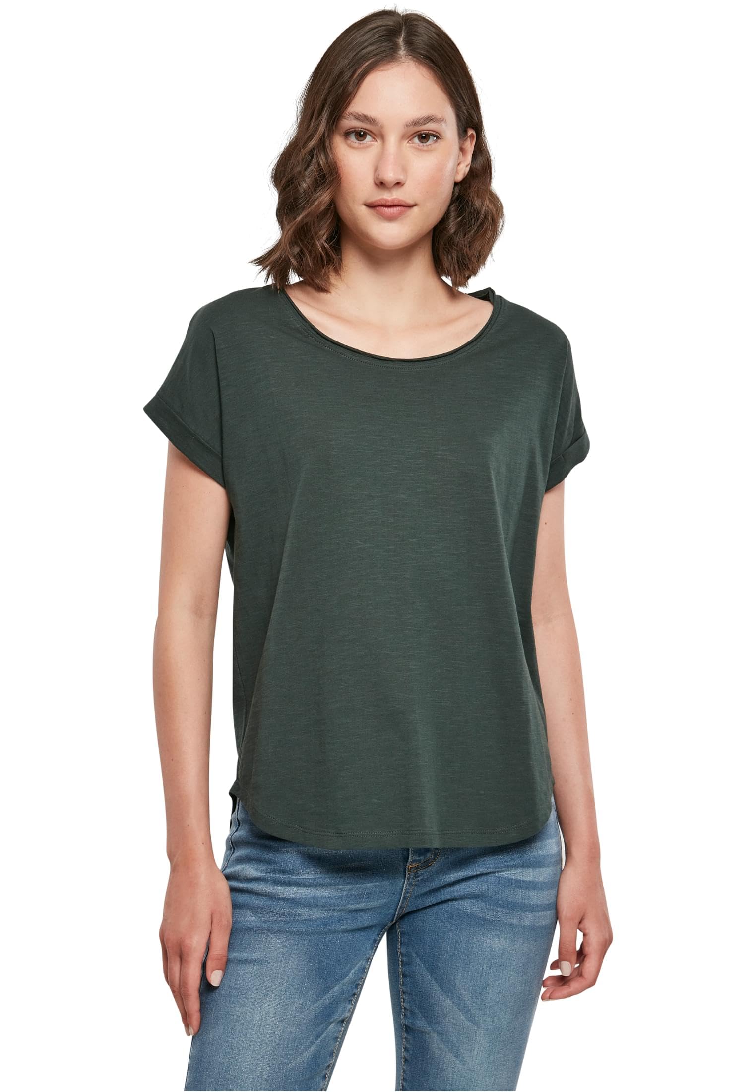 Build Your Brand Women's Vert T-Shirt Long Slub