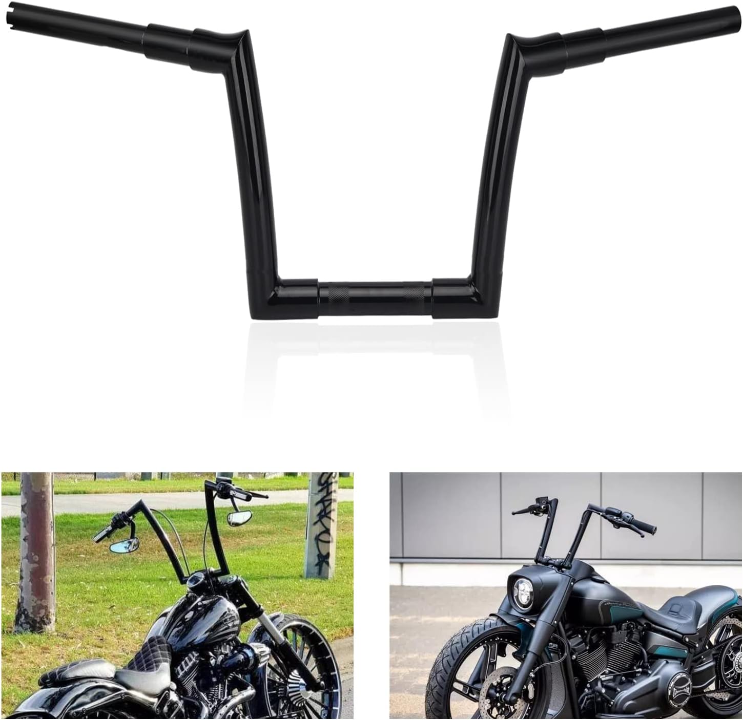 Buy Ape Hangers Handlebar 16 inch Black 1 1/2 Fits for Harley Touring