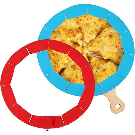 CARGEN Pie crust Shield, Adjustable Pie Crust Covers for Edges of Pie Silicone Pie Crust Protectors when Baking Pie Baking Accessories 2 Pieces Blue