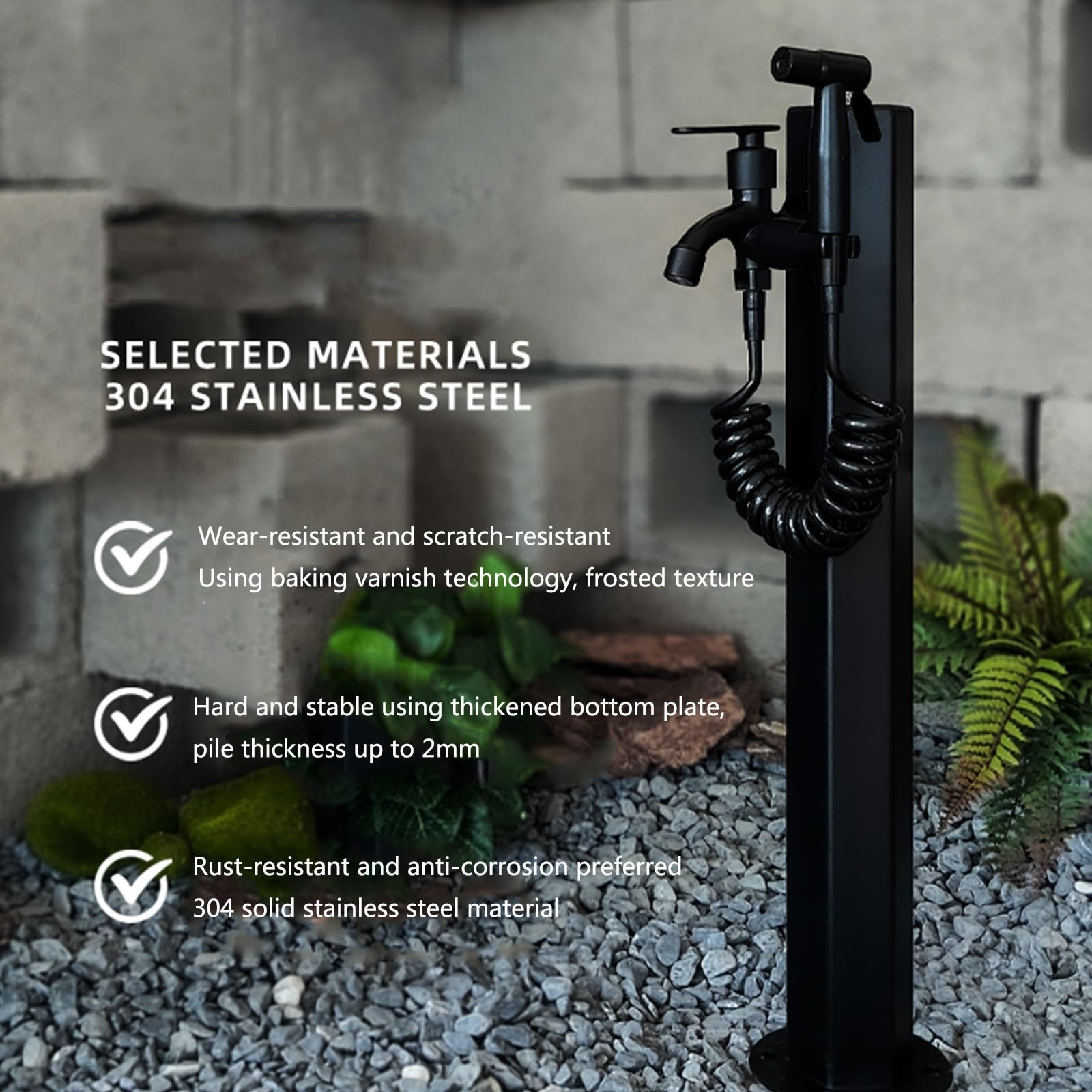 Columna de agua vertical para jardín, grifo al aire libre, hidrante anticongelante, grifo de granja, llave de agua duradera para uso en jardín
