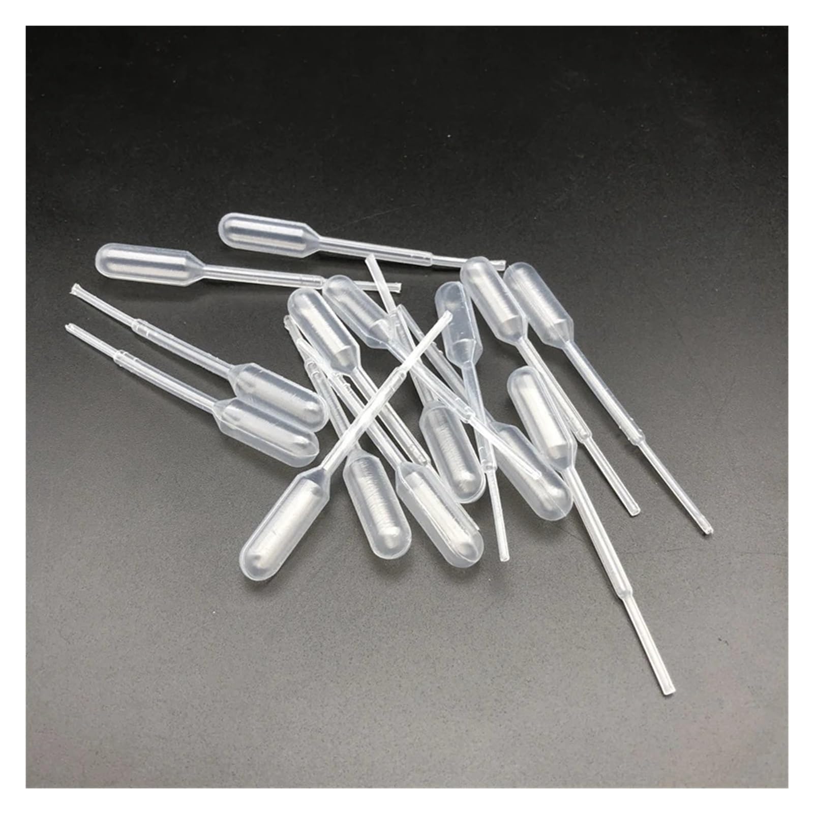 200 pipetas de plástico de laboratorio de 0,2 ml, 0,5 ml, 1 ml, 2 ml, 3 ml, 3 ml-L, 5 ml, 10 ml, gotero de transferencia for experimentos escolares(10ml)