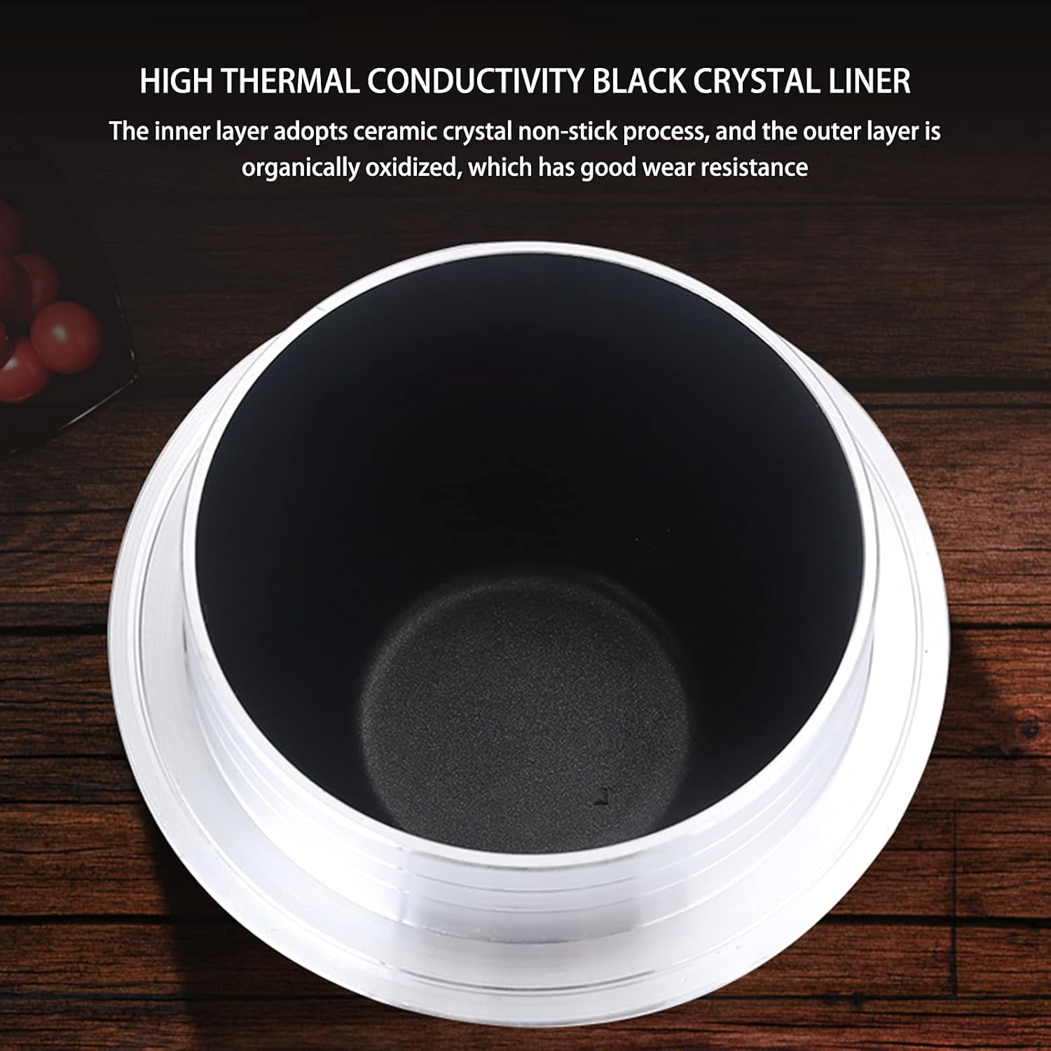 Aluminum Alloy Camping Pot - Outdoor Alcohol Stove Rice Steamer Pan with Pot Holder and Wooden Lid for Hiking Picnic Party,L