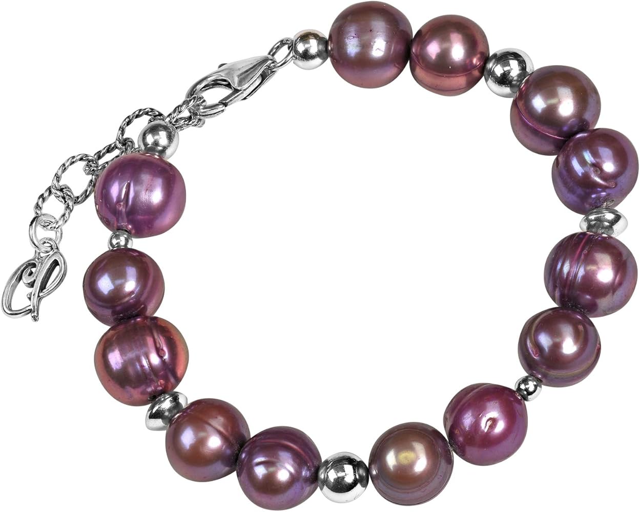 Amazon.com: Carolyn Pollack Sterling Fuchsia and Lavender Pearl