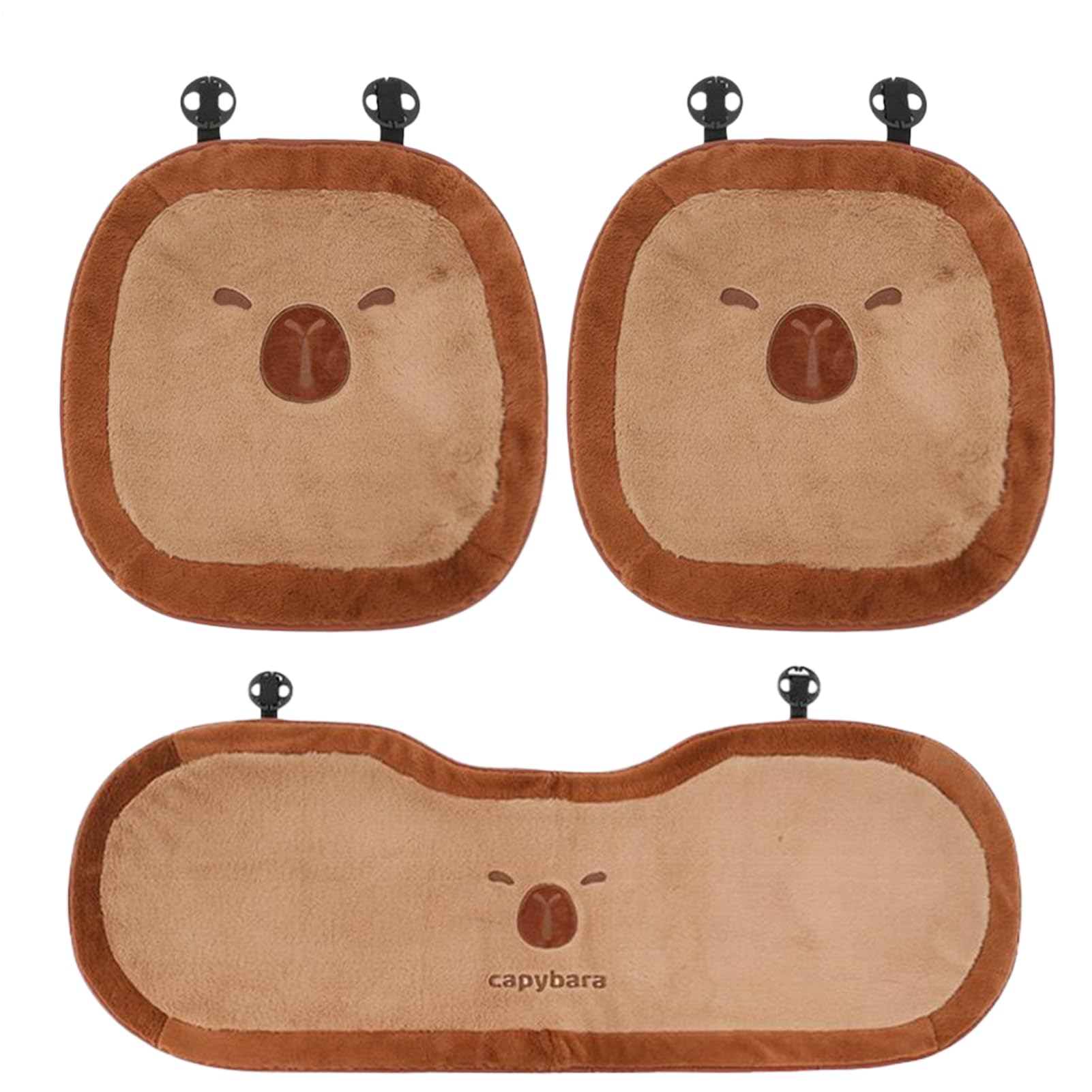 Cuscino per seggiolino auto | Protezione per seggiolino auto in peluche di Carpincho - Materasso confortevole per furgone camion viaggio su strada tempo di relax studio viaggio guida