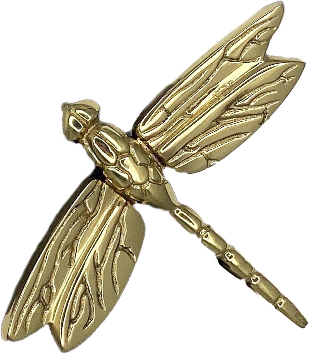 Dragonfly in Flight Doorbell Ringer - Brass
