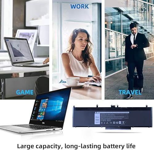 Miniatura 5 de ROLADA WJ5R2 - Batería de repuesto para laptop compatible con Dell Precision 3510 Series; compatible con Precision 4F5YV Series [11.4V 84Wh] - Nueva