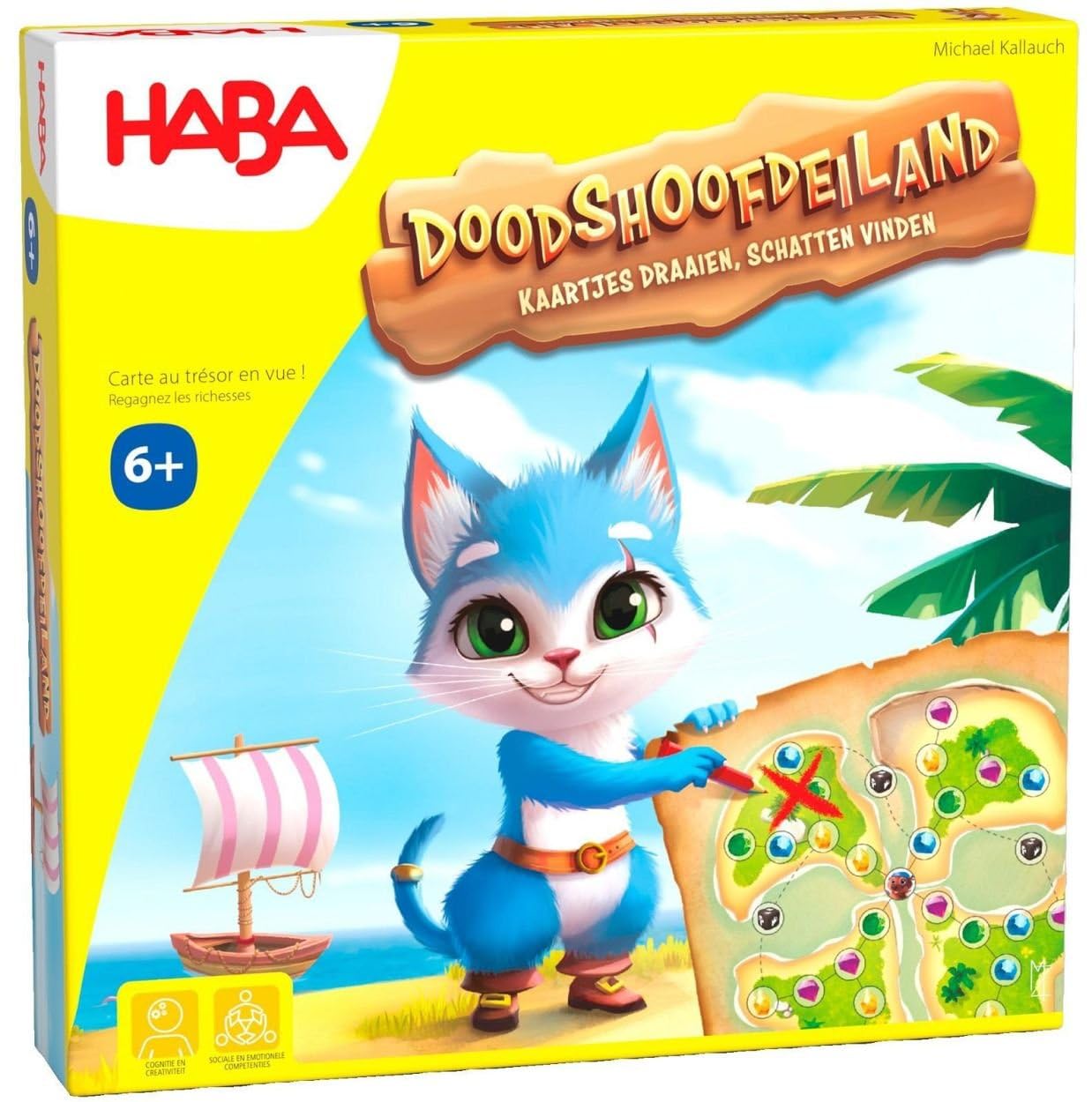 Haba gioco da tavolo Avventura pirata dell'isola del Teschio per bambini