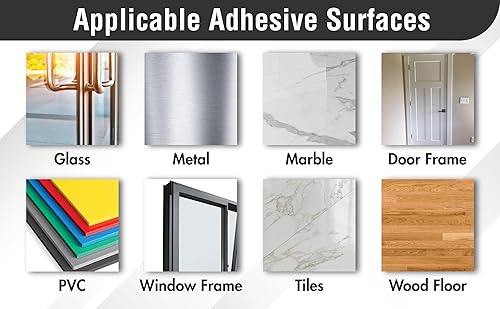 Miniatura 4 de AJ Sign World La mejor cinta aislante de espuma, puertas, ventanas, puerta corredera, AC, insonorización, tapón de corriente, absorción de golpes