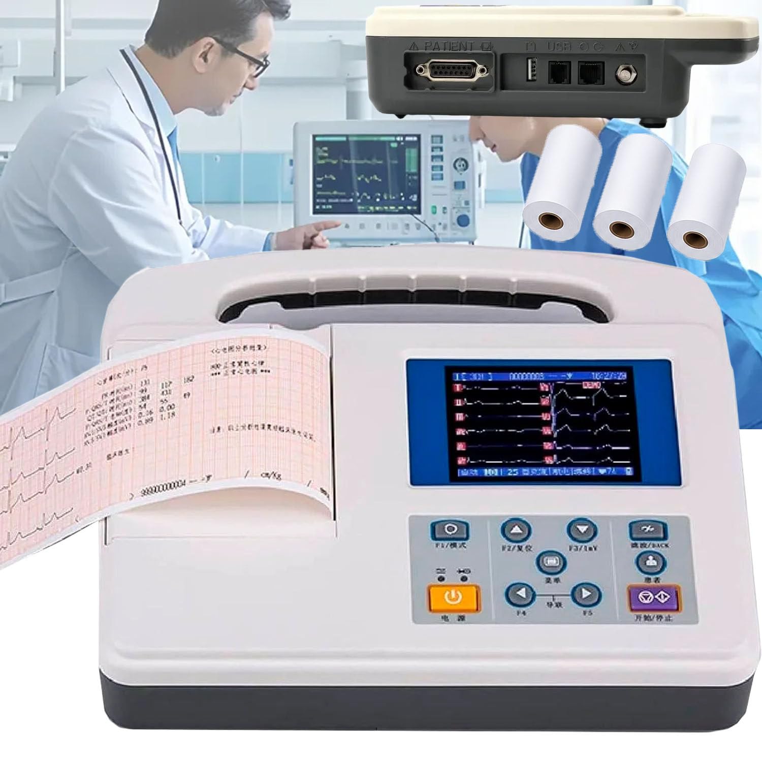 Monitor ECG Portatile per Uso Domestico, Tracker Ritmo Cardiaco