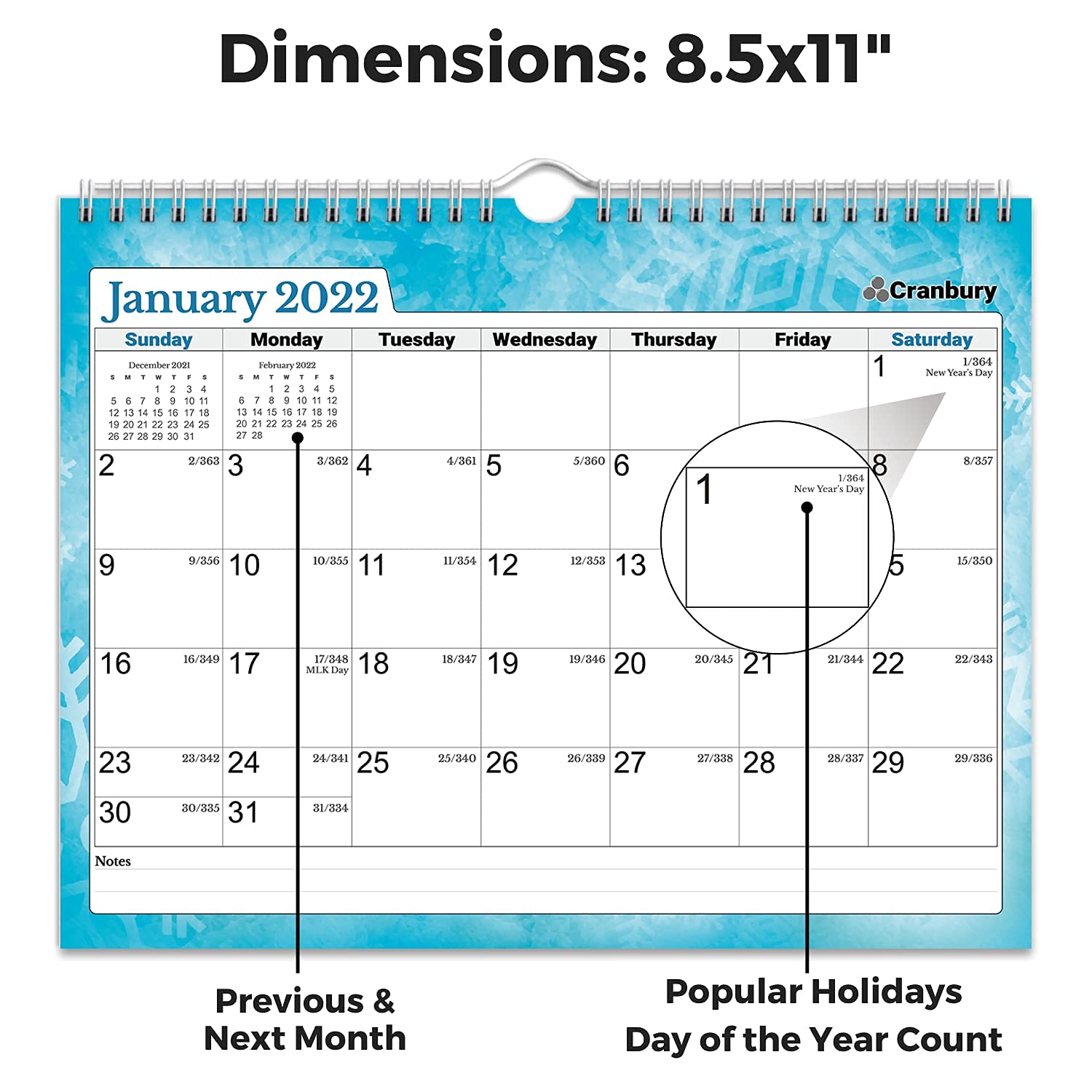 Buy CRANBURY Small Wall Calendar 20222023 (Seasons), Use 8.5x11 Calendar to June 2023, as