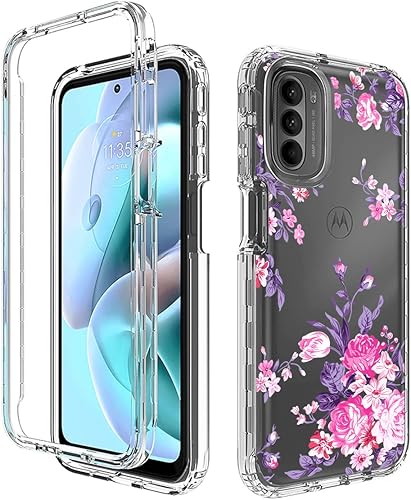 Miniatura 6 de Funda para Moto G31/Moto G41, XT2167-1 con protector de pantalla de vidrio templado, suave 360 cuerpo completo, a prueba de golpes, híbrida,