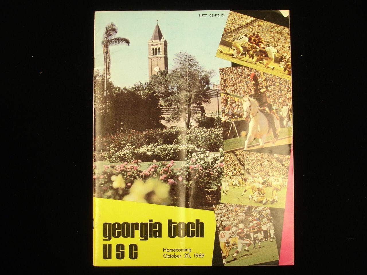 Sports Memorabilia October 25, 1969 GT vs. Southern California Football Program - College Programs