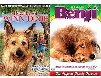 Amazon Com Dog Stray Pals Because Winn Dixie The Original Family Favorite Movie Benji Double Feature Dvd Bundle Movies Tv