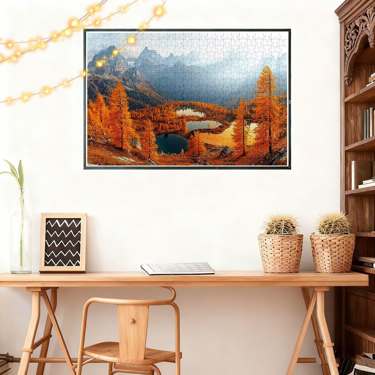 Puzzle 4000 sztuk Jesienne Puzzle Krajobrazy Wymiary 141x87cm Puzzle dla Dorosłych Kreatywna Rozrywka, Śmieszne Klasyczne Puzzle Zabawki Edukacyjne Oryginalne Prezenty Dla Kobiet L-78