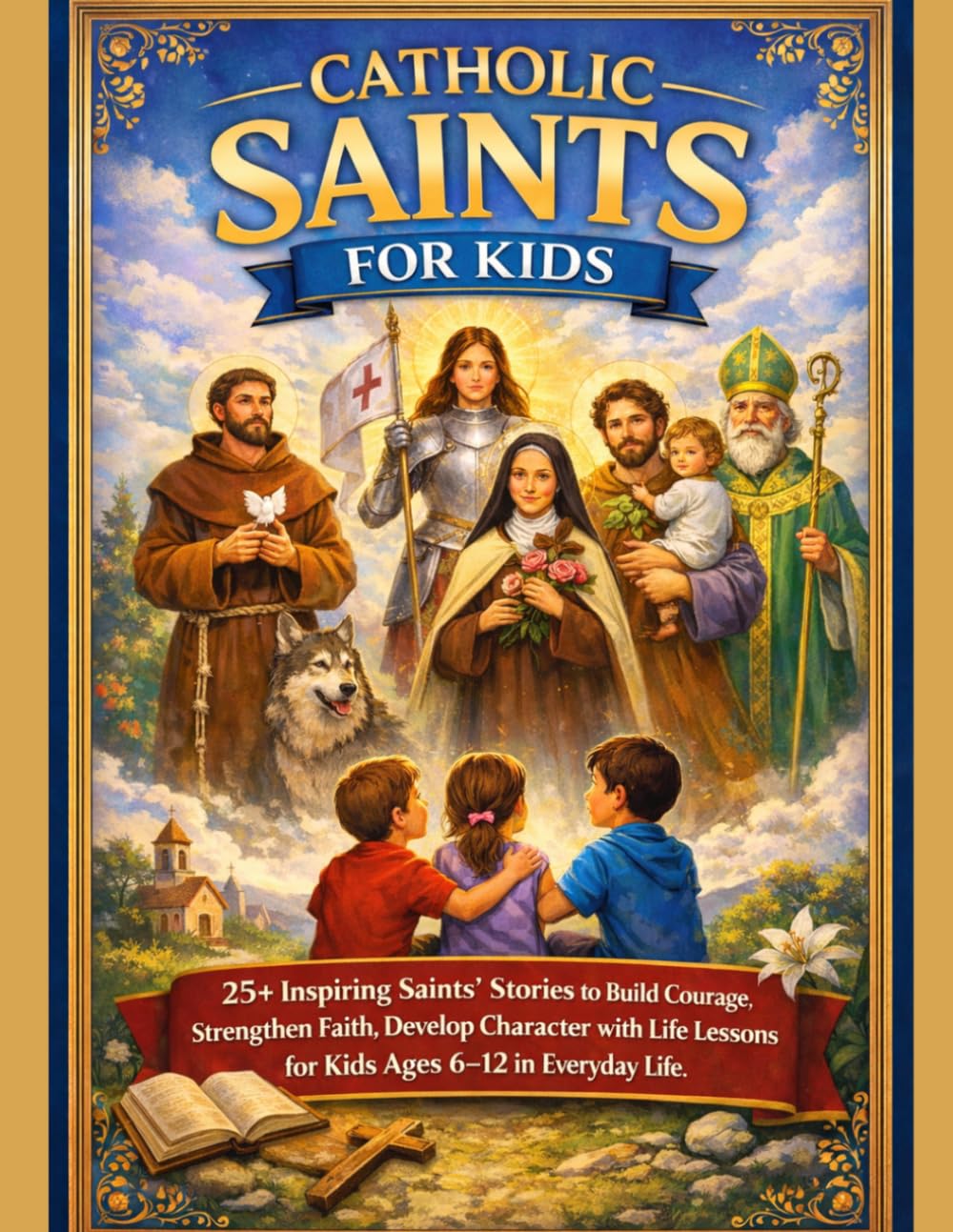 CATHOLIC SAINTS FOR KIDS: 25+ Inspiring Saints’ Stories to Build Courage, Strengthen Faith, Develop Character with Life Lessons for Kids Ages 6–12 in Everyday Life