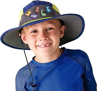 Custom UPF 50+ Sun Hat for Kids - Personalized Hat with Hook & Loop - Ad...