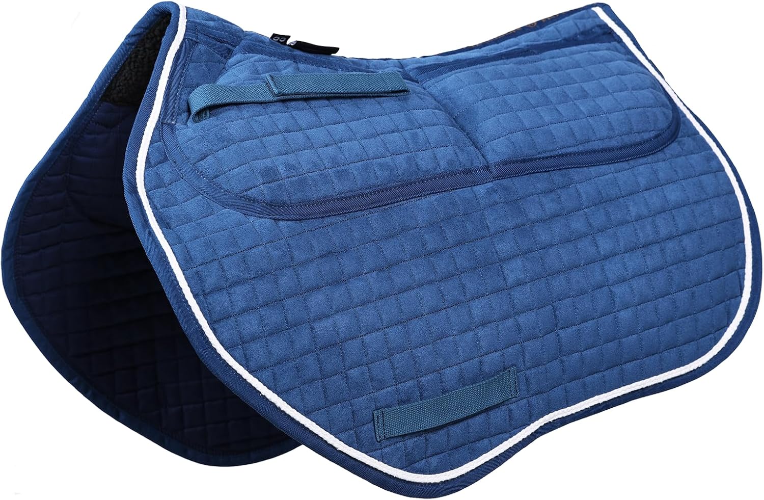 Harrison Howard Close Contact Saddle Pad Adjustable with 4 Pockets and Foam Inserts with Differentiated Thickness Horse Riding Pad with Added Cushioning