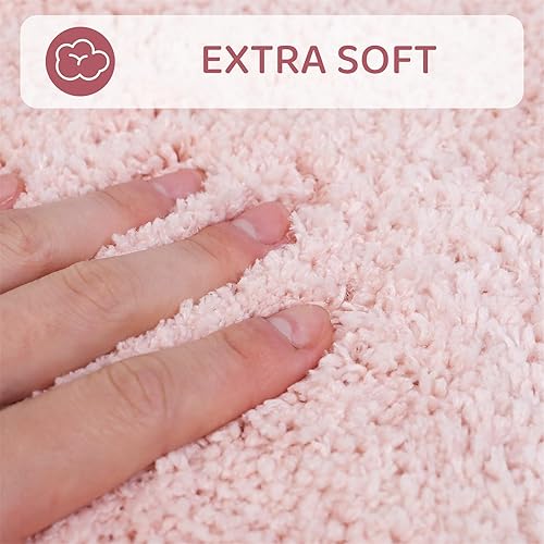 Miniatura 4 de Hermosas alfombras de área de flores de rosas para baño, alfombra de contorno de baño, alfombra de baño absorbente de agua, suave microfibra lanuda