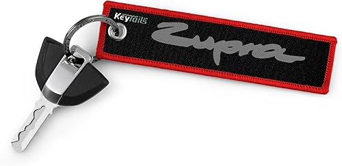Miniatura 2 de KEYTAILS Llaveros, Calidad Premium Key Tag Zupra Llavero encaja Toyota Supra, BMW Z4 Rojo