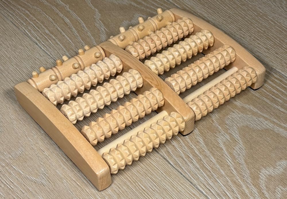 Generic Foot Massager for Plantar Fasciitis Relief, Neuropathy, Foot Pain, Foot Roller Massager, Relaxing Gift for Men, Natural