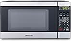 Farberware Compact Microwave Oven, 0.7 Cu. Ft, 700-Watt, with Auto Cook Menus, Child Lock, Stainless