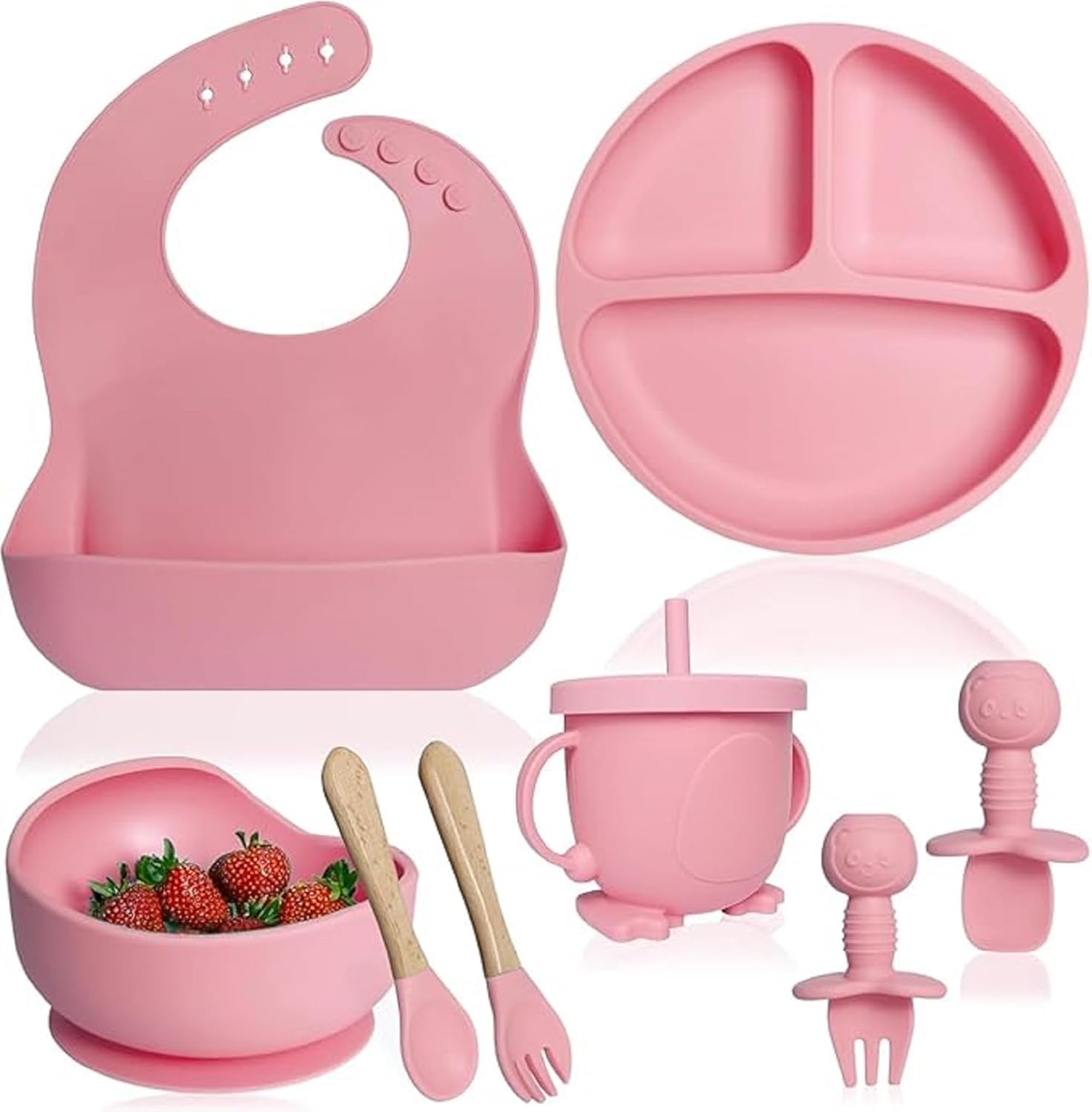 Silicone Baby Feeding Set with...