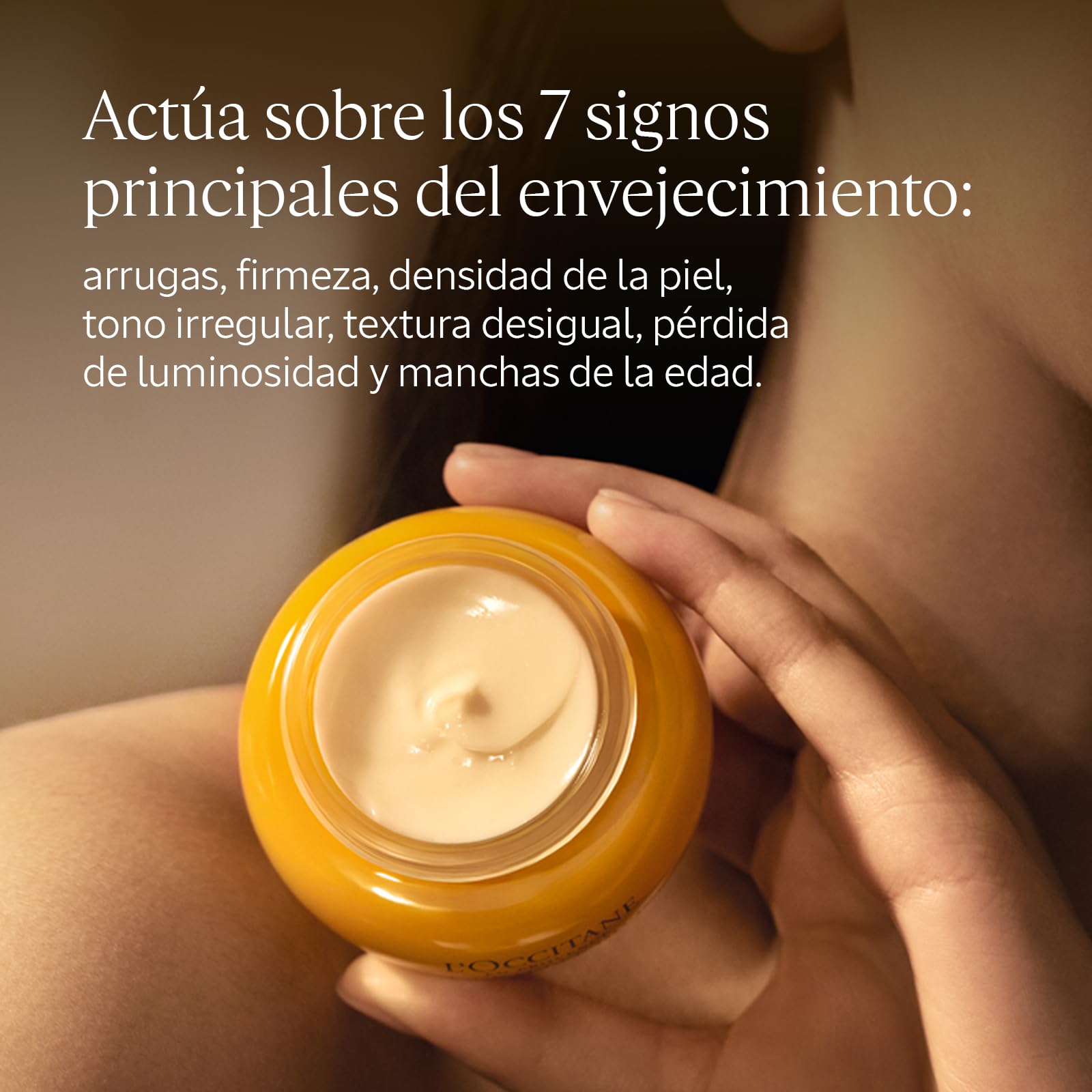 L'OCCITANE - Crema de Rostro Immortelle Divine (Divina Siempreviva) - 50 ml | Todo tipo de piel - Hidrata y reduce los signos visibles de la edad - Fabricado en Francia