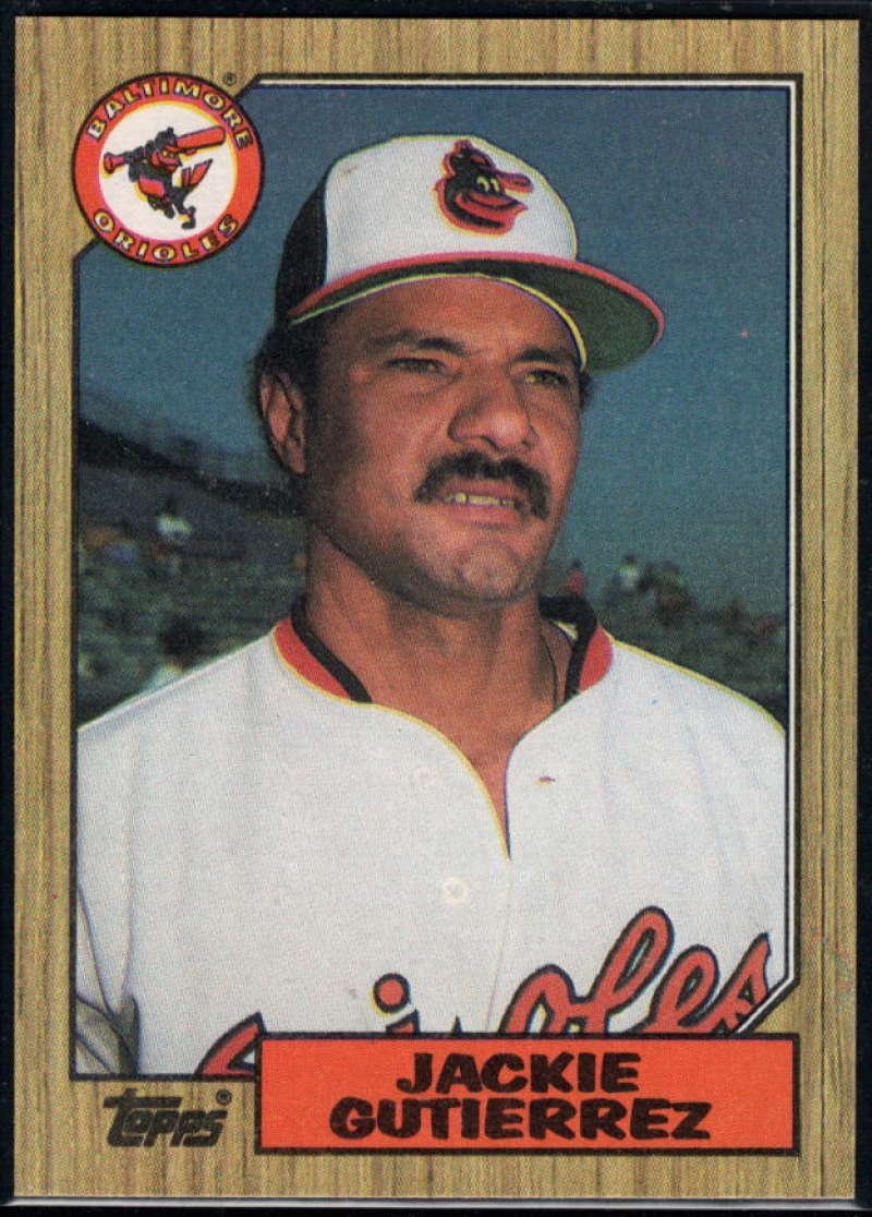 1987　BASEBALL CARD No.276 Amazon.com: Baseball MLB 1987 Topps #276 Jackie Gutierrez #276