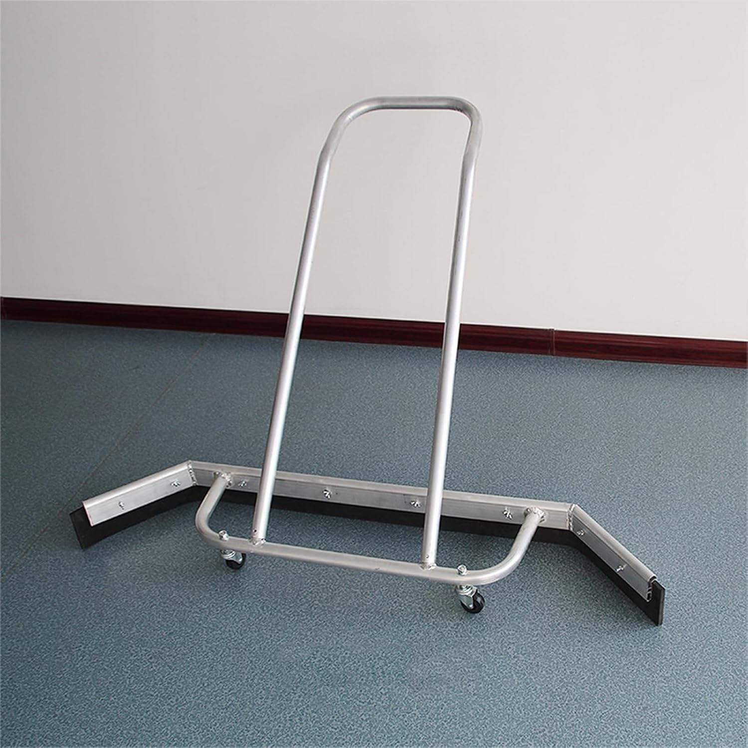 Tennis Court Squeegee Heavy Duty, Outdoor Basketball Court Squeegee with Roller & Rubber Scraper, Rain Shuttle Tennis Field Wipers for Indoor and Outdoor Floors