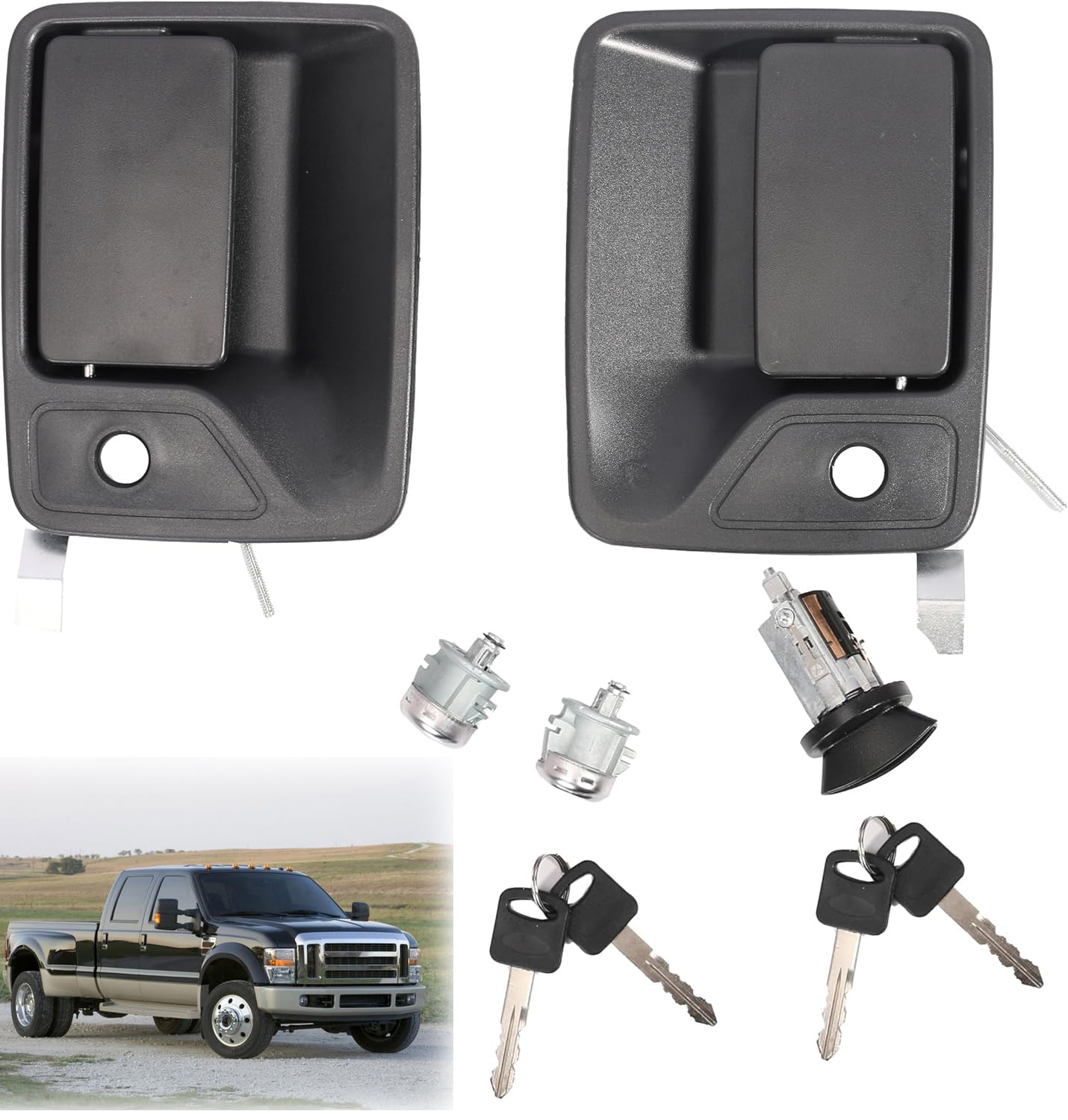 Amazon.com: JAVOUKA Door Handle with Lock & Ignition Cylinder, for