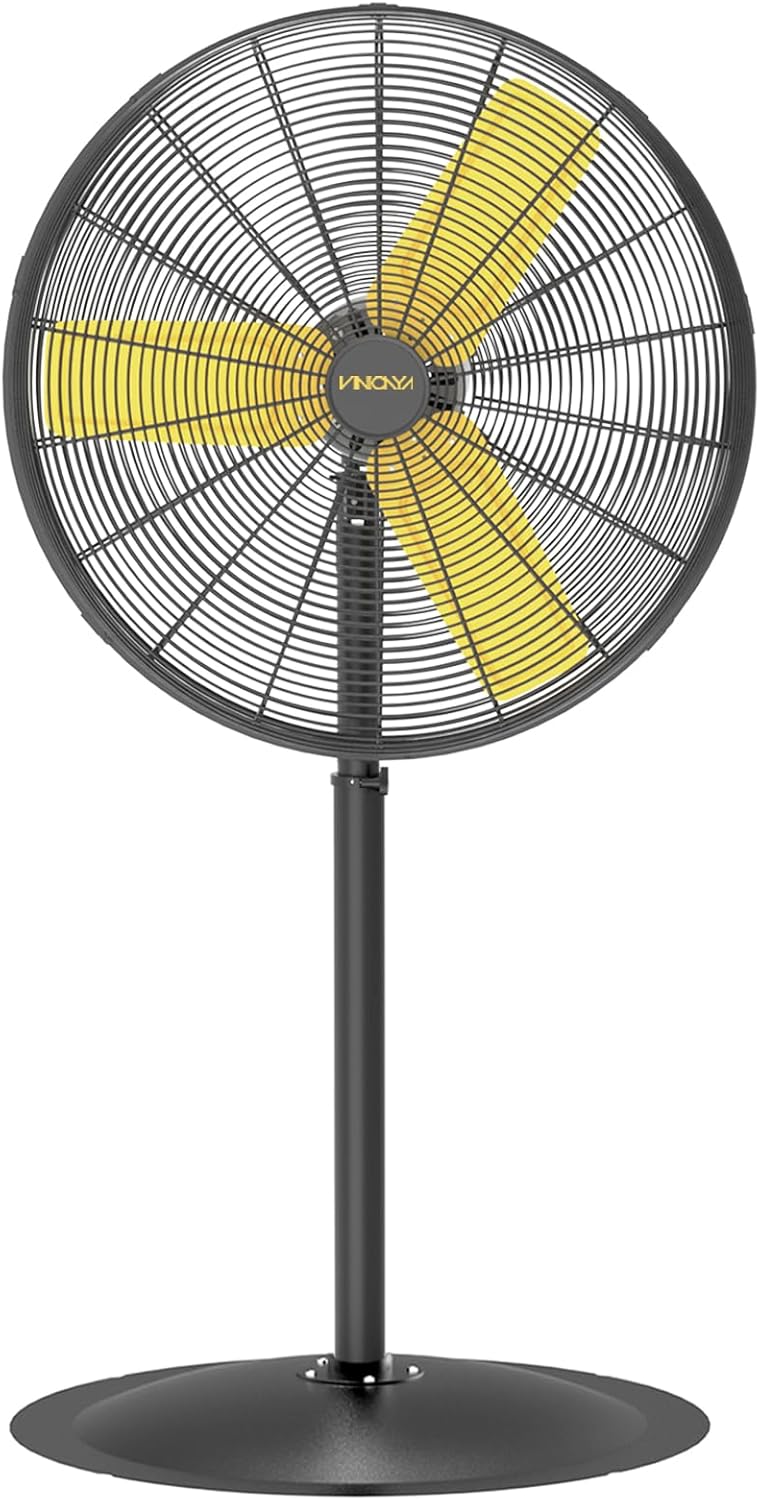 30 Inch Commercial Industrial Pedestal Fan Oscillating, 8900 CFM Industrial Fans Heavy Duty with 3 Speed, Metal Stand up Fans with Poweful Motor, UL Safety Listed
