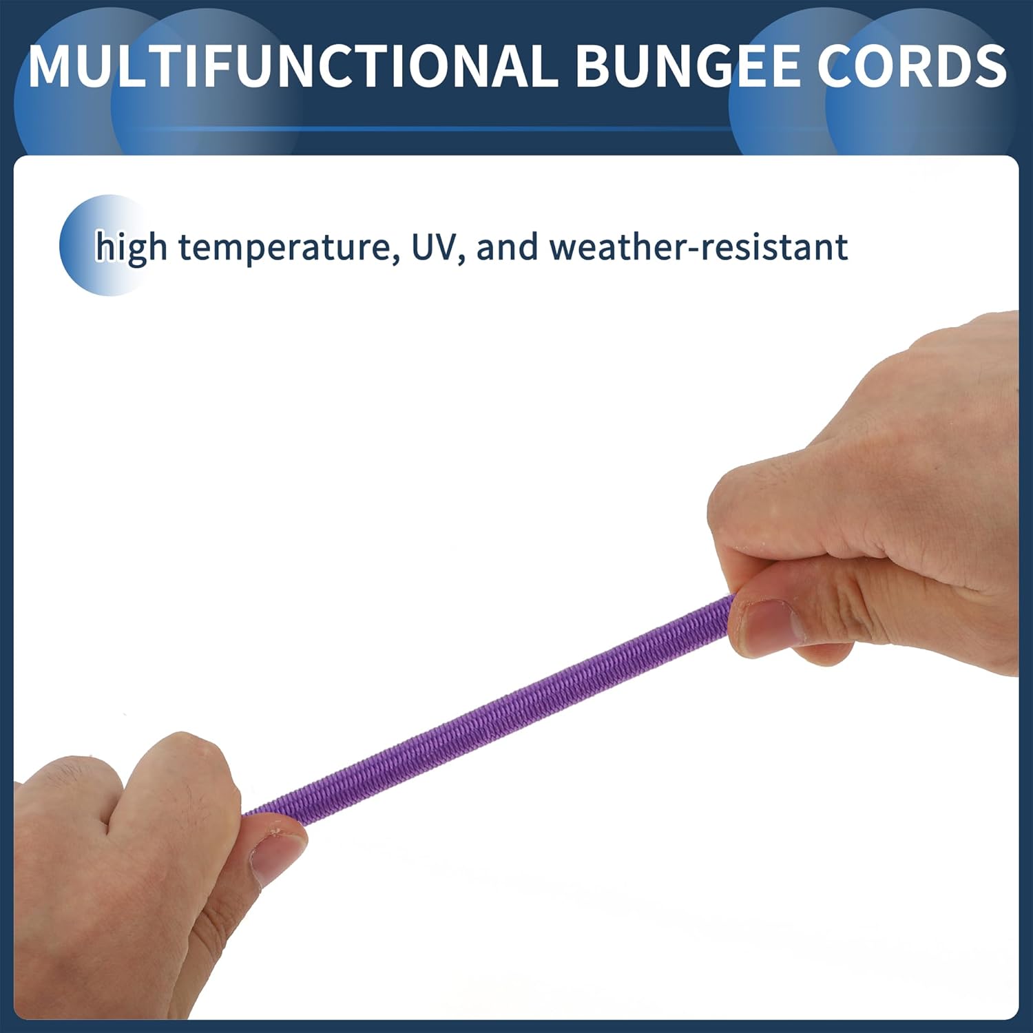 Bungee Cords with Hooks 30cm Motorcycle Trailer Trucks Cargo Adjustable Bungee Cords with Metal Buckle Purple 4pcs