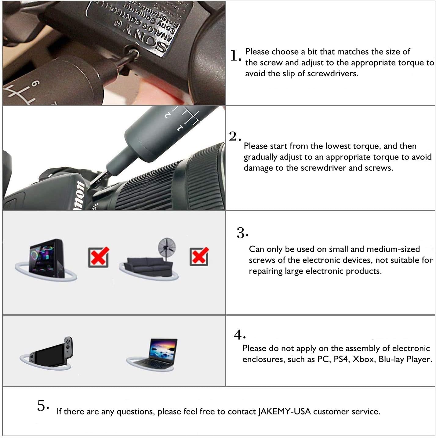 Exсluѕіvе Dіѕсоunt 70% Prісе Electric Screwdriver, Jakemy Adjustable 8 Torque USB Type-C Rechargeable Multi-Function Magnetic Precision Power Screwdriver Set Repair Tool Kit with 40 Bits for iPhone, Watch, Smartphone