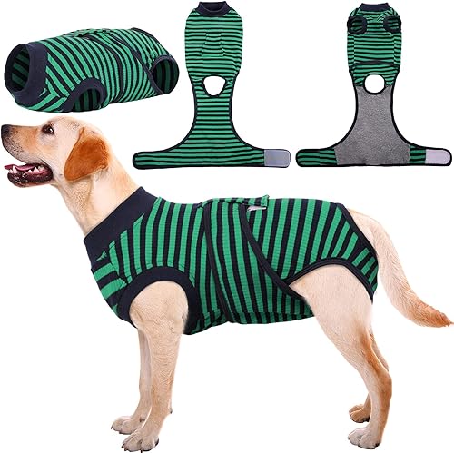 Miniatura 109 de Kuoser Traje de recuperación para perros y gatos después de la cirugía, camisa profesional de recuperación de mascotas, vendajes para heridas