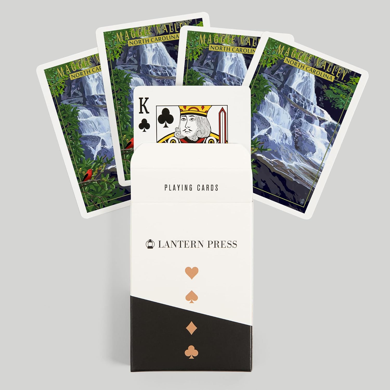 Lantern Press Maggie Valley, North Carolina, 52 Playing Cards for Adults, Poker Size Card Deck