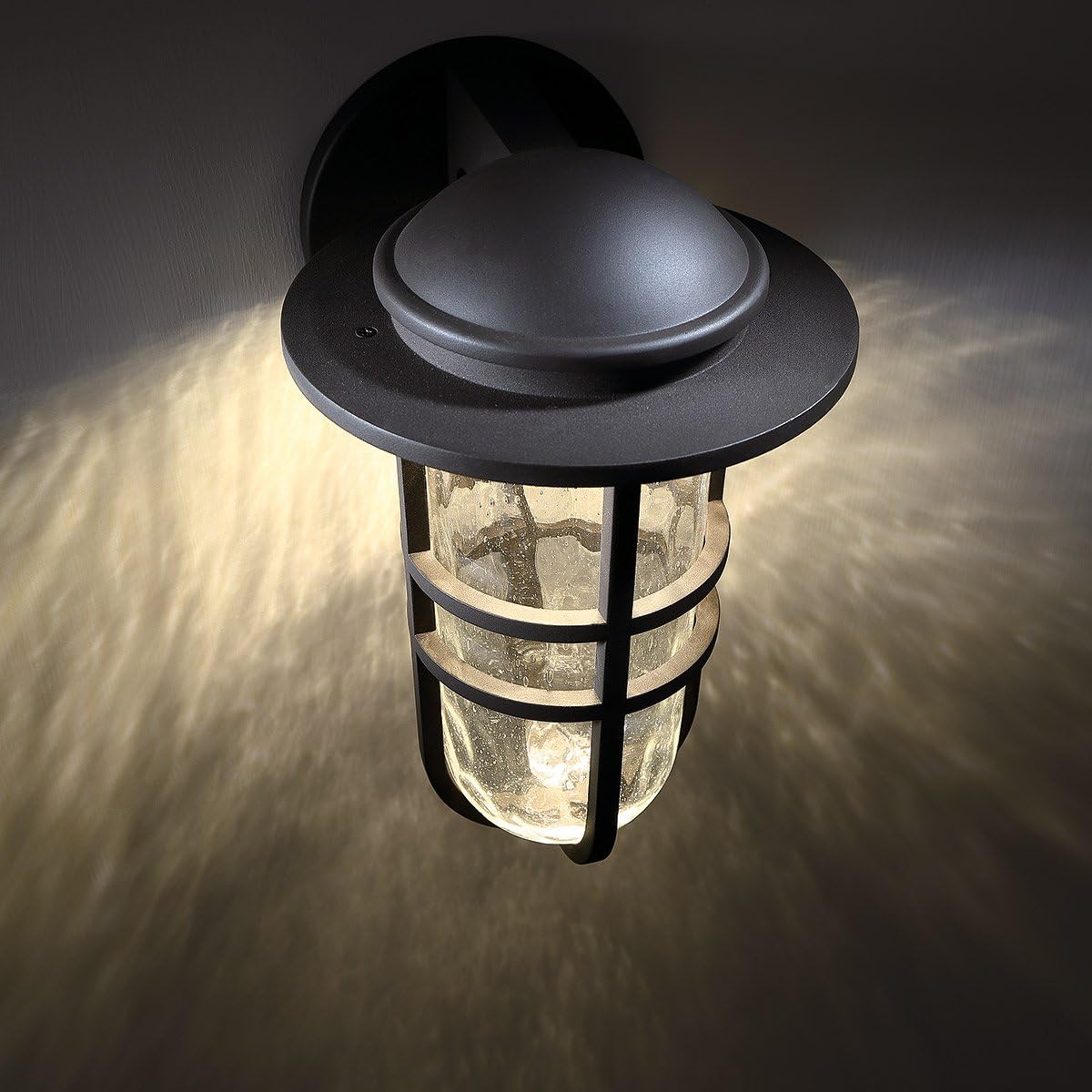 WAC Lighting dweLED, Steampunk 13in LED Indoor and Outdoor Wall Light 3000K in Bronze