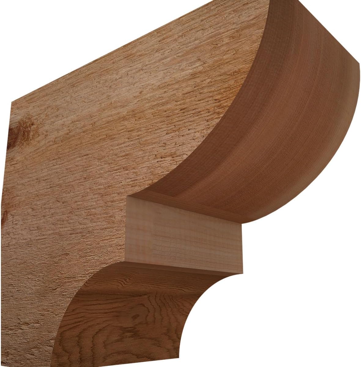 3 1/2"W x 6"H x 16"L Ridgewood Smooth Rafter Tail, Western Red Cedar