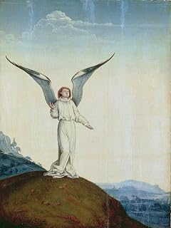 DTVWHQOHR Famous Art Painting Artwork Print Poster Angel by Lucas Van Leyden Wall Canvas Poster for Home Decor 60x90cm