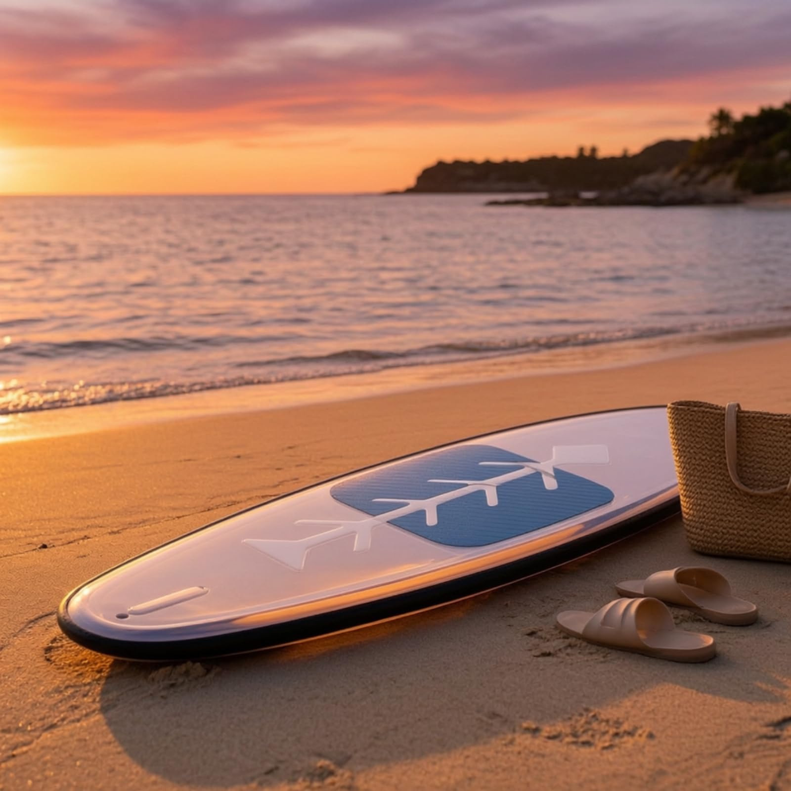 Paddleboard Gonflable Transparent Planche Stand Planche de Glisse Planche de Construction Gonflable Ouverture de Gonflage Prise en Main Facile