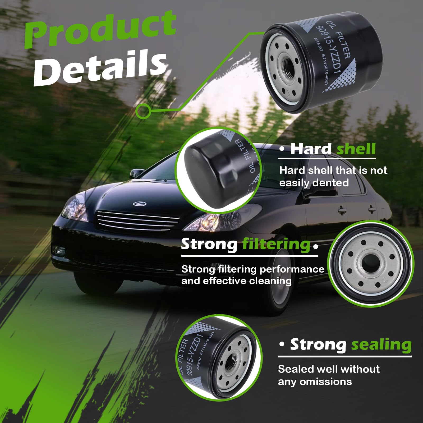 Amazon.com: Kefly 90915-YZZD1 Engine Oil Filters 90915-YZZD2 Fits