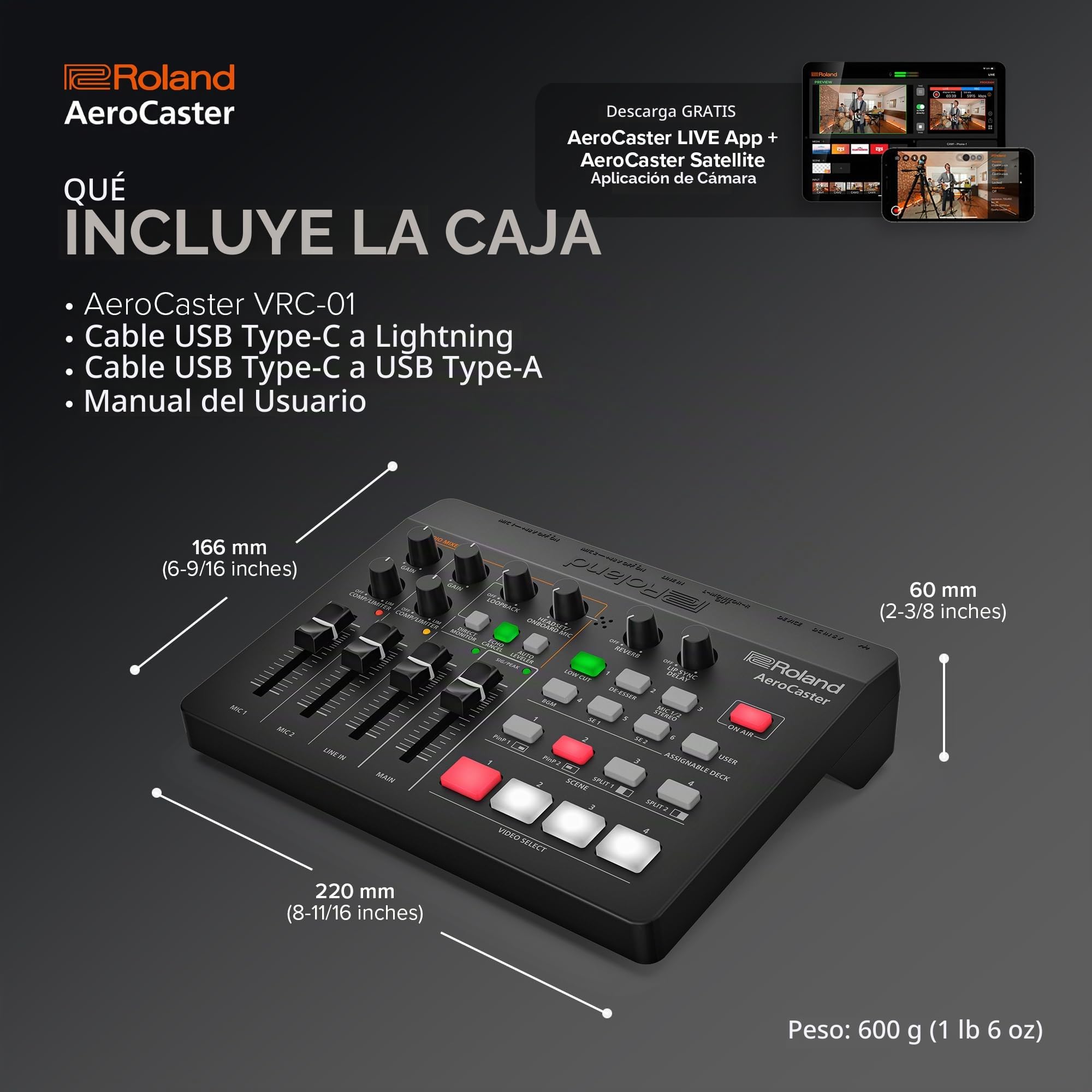 Amazon.com: Roland AeroCaster | Sistema de transmisión en vivo