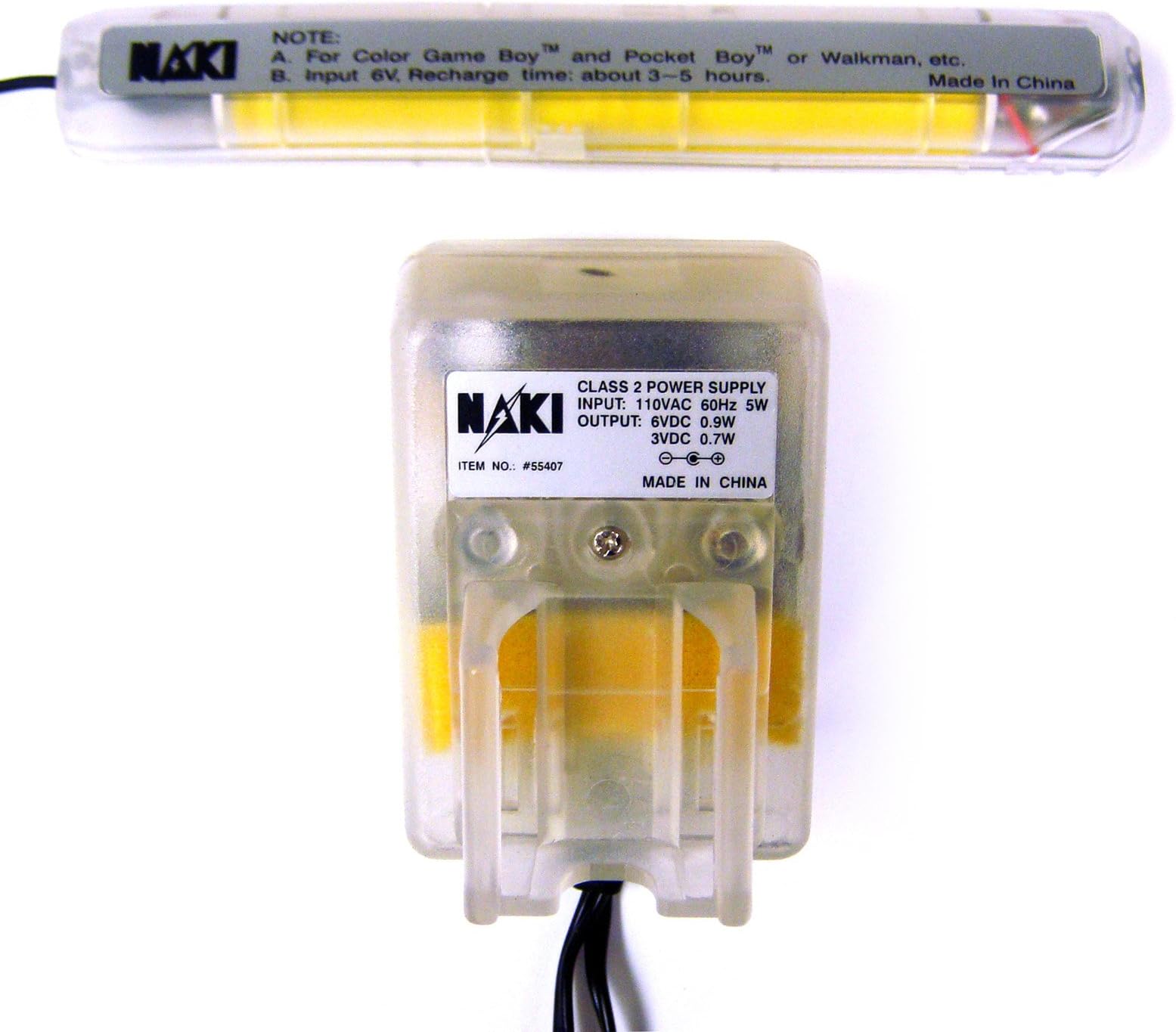 Rechargeable Battery Pak for Game Boy Color, Game Boy Pocket & Neo Geo Pocket - Clear