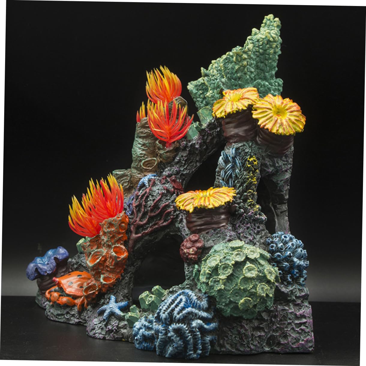 Happyyami 1pieza Adorno De Coral para Acuario Decoración Marina Simulada Accesorio para Peceras Fácil De Limpiar y Atractivo para Peces